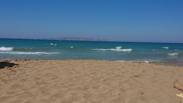 Plage d'Amnissos à l'ouest de Gouves, en Crète